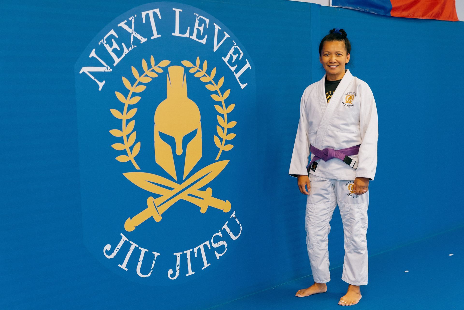 Instructor demonstrating a submission
